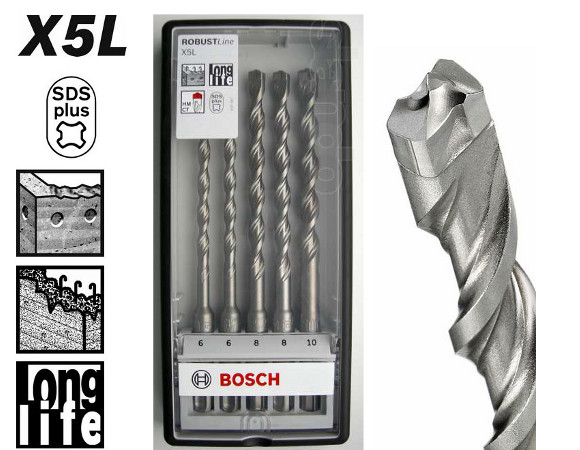 5 SDS plus-7 urbju komplekts Robust Line