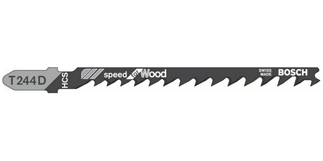 Figūrzāģa asmenis kokam Bosch speed for Wood T244D (5gab)