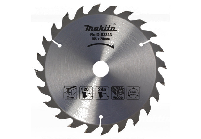 Zāģripa Makita D-03333 165x20mm 24z