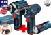 Komplekts Bosch GSR 18V-90 C + GKT 18V-52 GC + GST 18V-155 SC + GEX 18V-125 + (1x4,0+2x5,5)