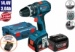 Triecienurbjmašīna/Skrūvgriezis Bosch GSB 14,4 V-Li Dynamic (2x4,0Ah)