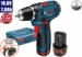 Urbjmašīna/Skrūvgriezis Bosch GSR 12V-15 (2x2,0Ah, GAL 12V-40, L-Boxx)