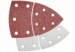 Slīppapīrs multislīpmašīnām dažādi 102x62+93mm (25gab)