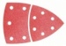 Slīppapīrs multislīpmašīnām red:Wood 102x62+93mm grauds 80 (10gab)