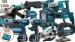 Komplekts Makita LXT1000 DDF456 + DTD146 + DHR241 + DSS610 + DGA452 + DJR181 + DML186 + DFR450 + DJV180 + DMR102 18V (4x3.0Ah)