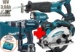 Komplekts Makita DLX2334J DHP485 + DGA504 18V (3x3.0Ah)