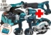 Komplekts Makita DLX3155TJ DDF486 + DTD153 + DGA504 18V (2x5,0Ah)